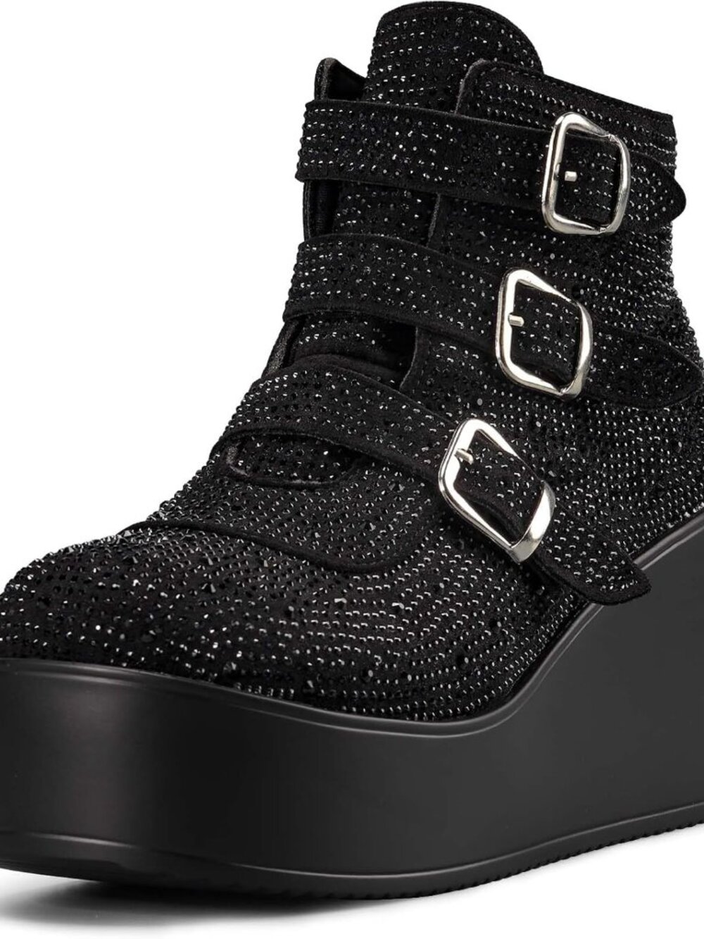 Women's Platform Chunky Ankle Boots Wedges